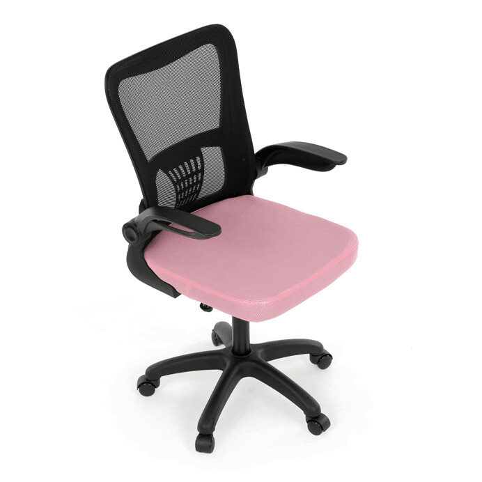 Dětská židle NINA – růžová síťovina, houpací mechanismus Autronic