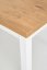 Jídelní rozkládací stůl TIAGO –⁠ 140x80x76 (+80) dřevo, dub/bílá
