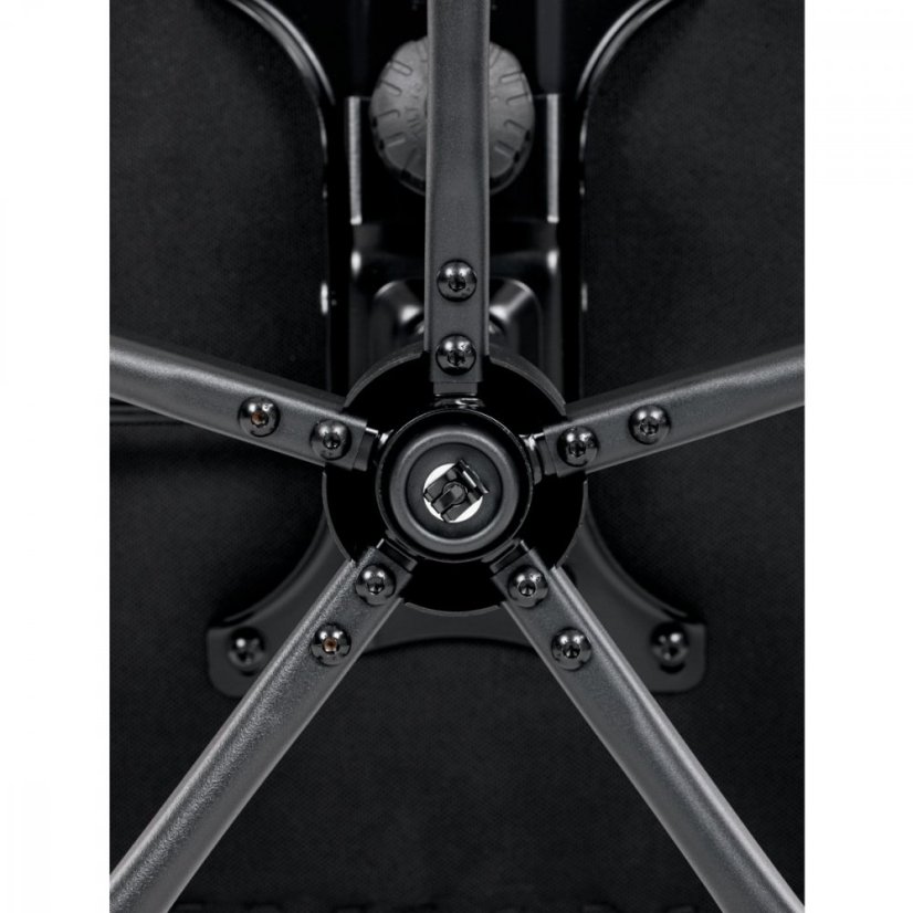 Kancelárske kreslo CYRUS — kov, ekokoža, siva