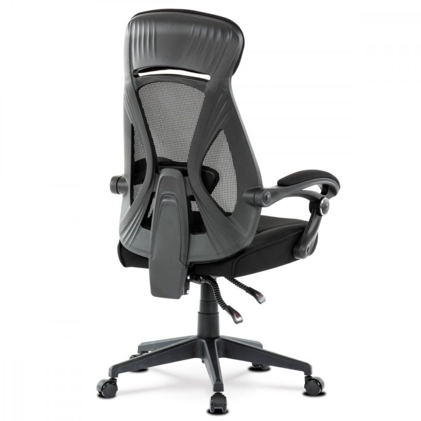 Kancelárska ergonomická stolička FOREX – látka, sieť, čierna