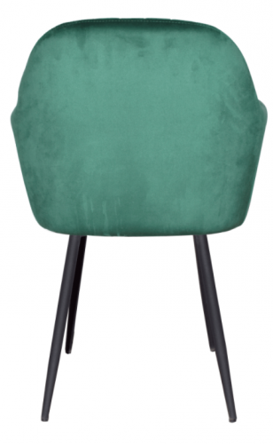 Jídelní křesílko ZIRKON — látka, kov, nosnost 130 kg, více barev - Barevné provedení křesla ZIRKON: Smaragdové