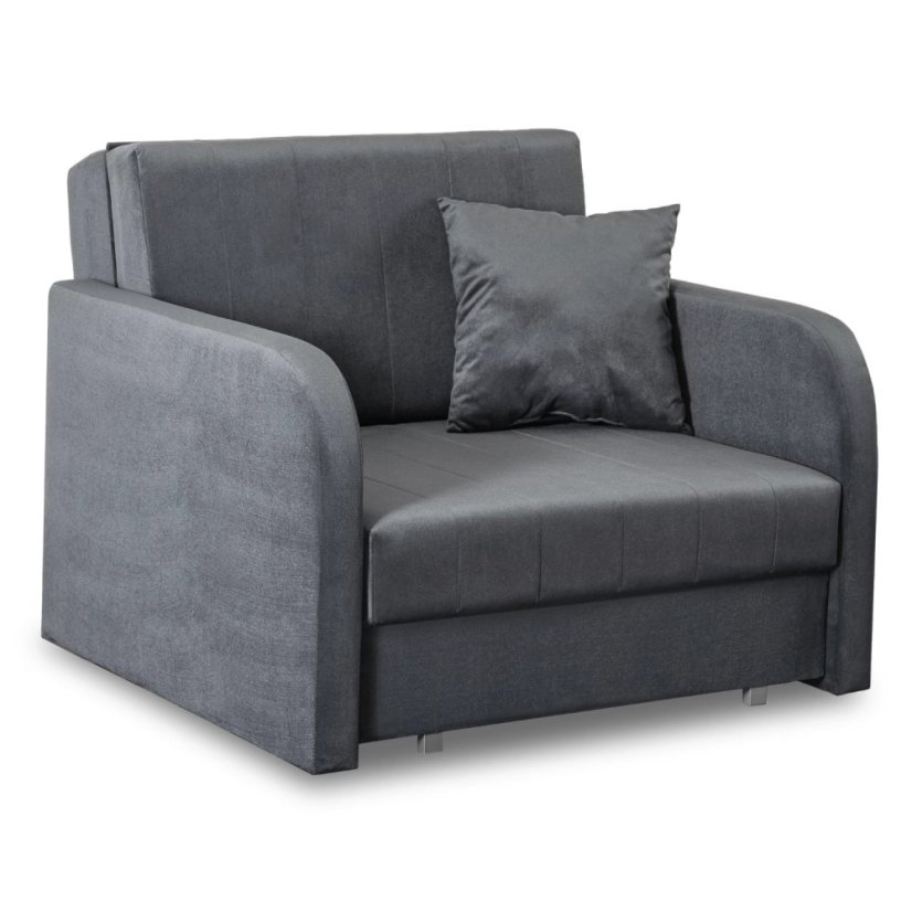 Jednolôžkové rozkladacie kreslo VERO Sivé