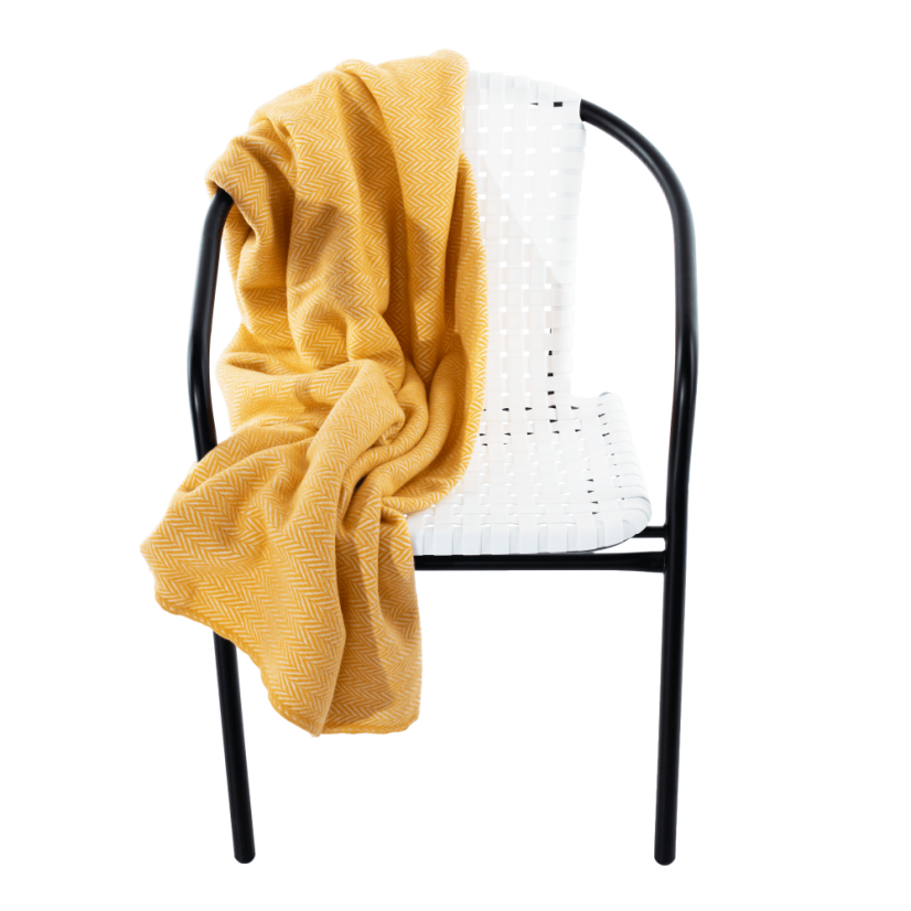 Zahradní židle BERGOLA — kov, plast, černá / bílá Kondela