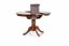 Jídelní kulatý rozkládací stůl WILLIAM –⁠ 90x90x75 (+34), dřevo, tmavý ořech