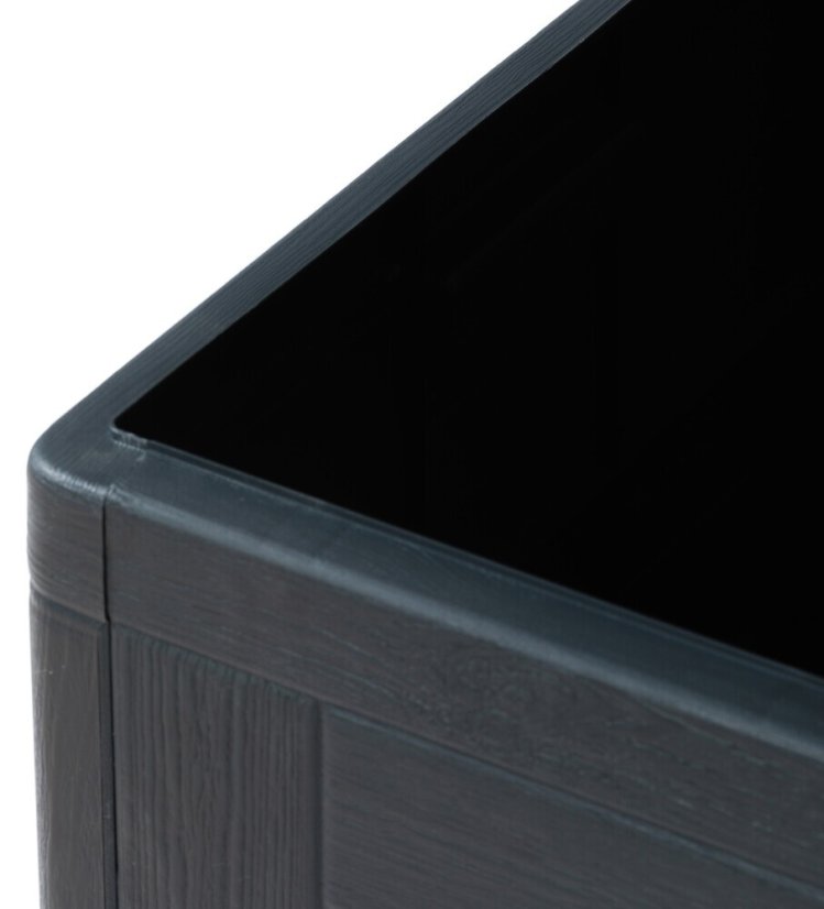 WOOD zahradní plastový úložný box 420 L - grafit