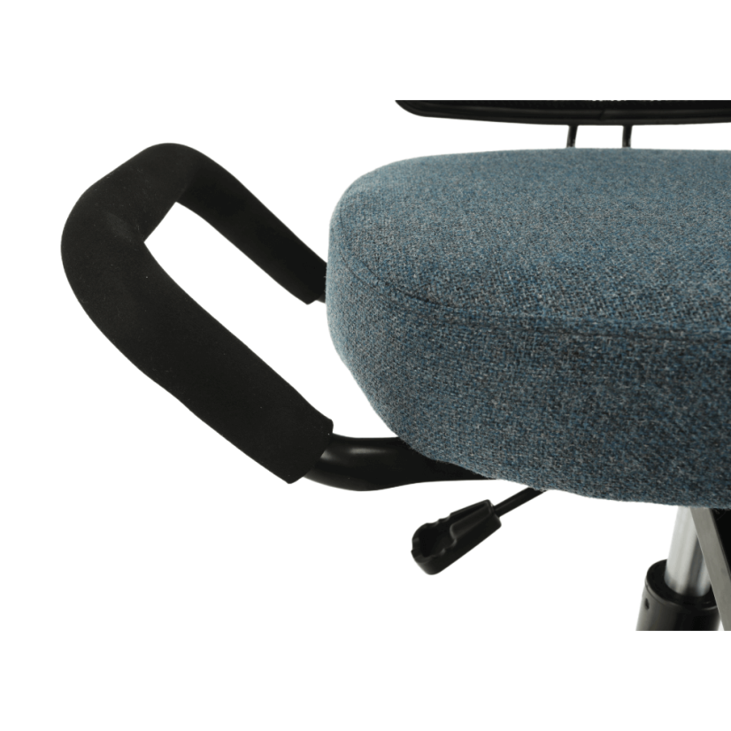 Ergonomická kľačka RUFUS – sivá látka