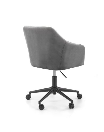 Kancelárska otočná stolička FRESCO — látka, sivá