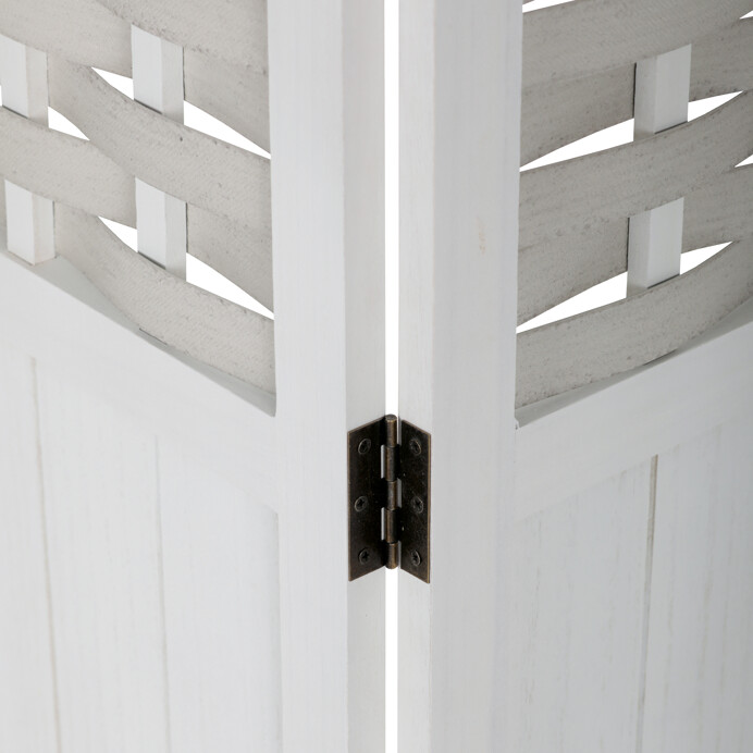 Elegantný biely paraván LIVARO z masívu pre moderné interiéry Autronic