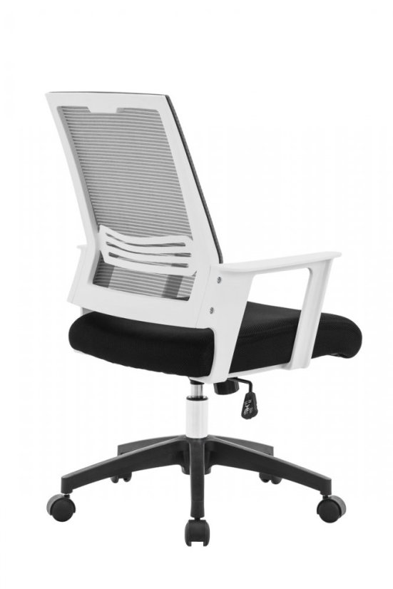 Kancelárska stolička DURANGO - sieťovina, šedá / biela