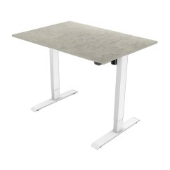 Deska k výškově stavitelnému stolu POWERTON — 159x75 cm, oxid bianco