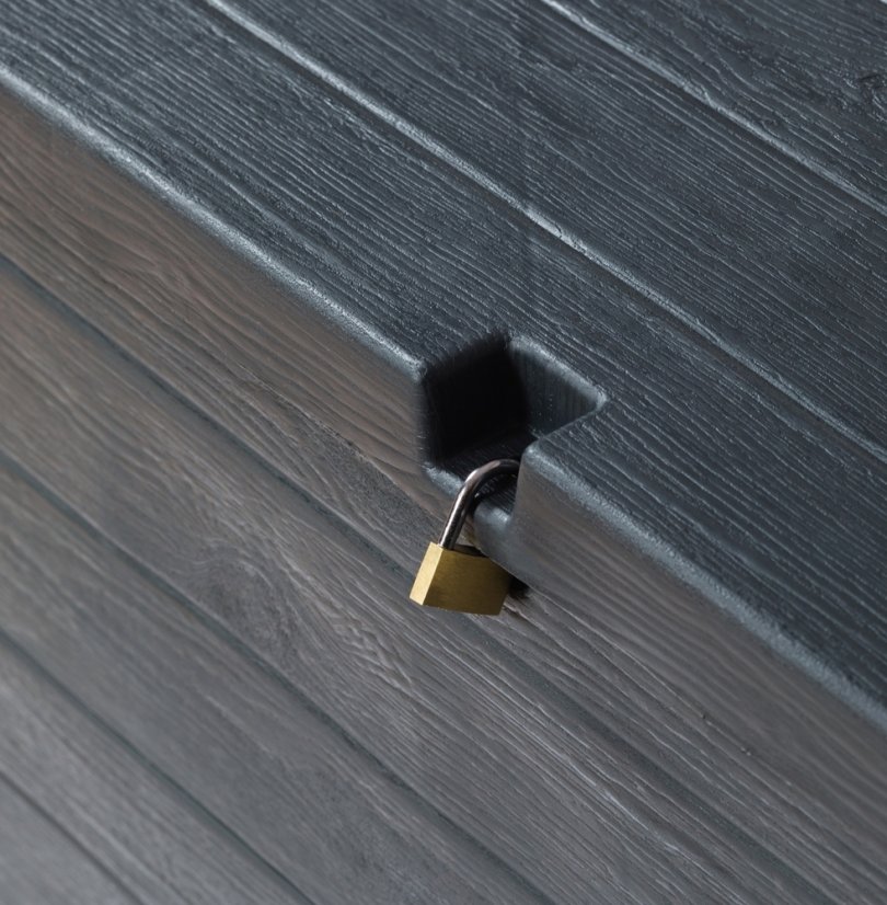 WOOD zahradní plastový úložný box 420 L - grafit