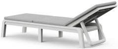 ATLAS (MALLORCA) lehátko s poduškou – šedé, lisovaný plast