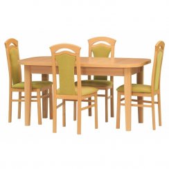 Jídelní rozkládací dřevěný stůl FORTE — 150x85cm (rozklad + 40cm), více barev
