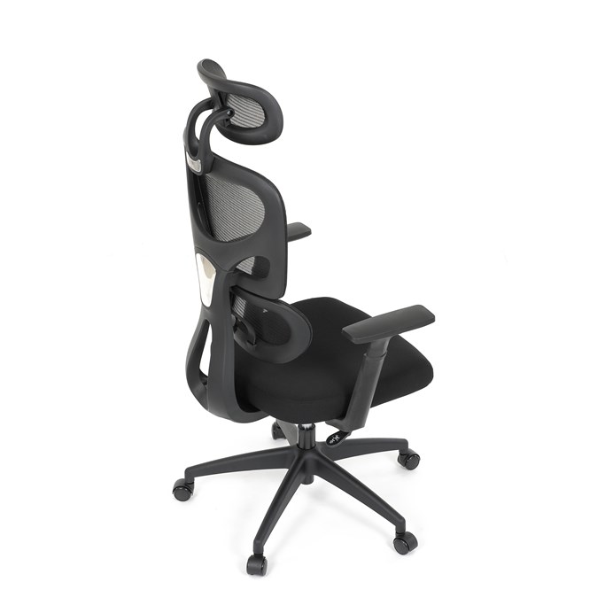 Kancelářská otočná židle LEVI II - látka, síť, černá Autronic