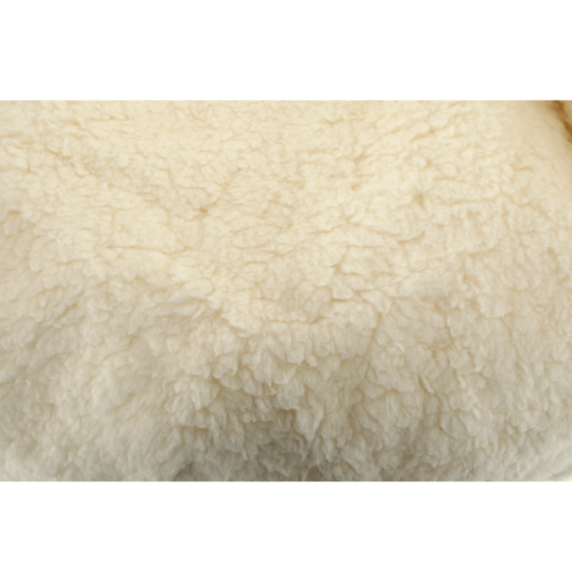 Detský sedací vak BABY s ovečkou — 55×50, biela/smotanová