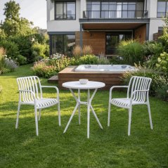 Stohovatelné křesílko PRIMO – bílá, Autronic