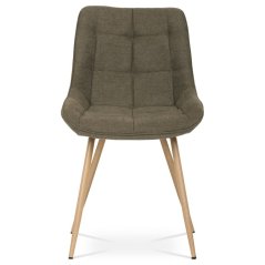 Jídelní židle VOX – kov, samet, hnědá Autronic