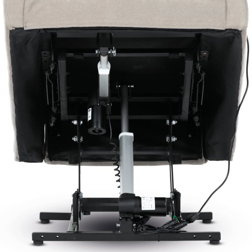 Relaxační křeslo ELECTRO s lanýžovým čalouněním a 2 motory Autronic