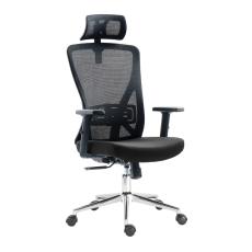 Kancelárska ergonomická stolička ERGO MAX — čierna, nosnosť 150 kg