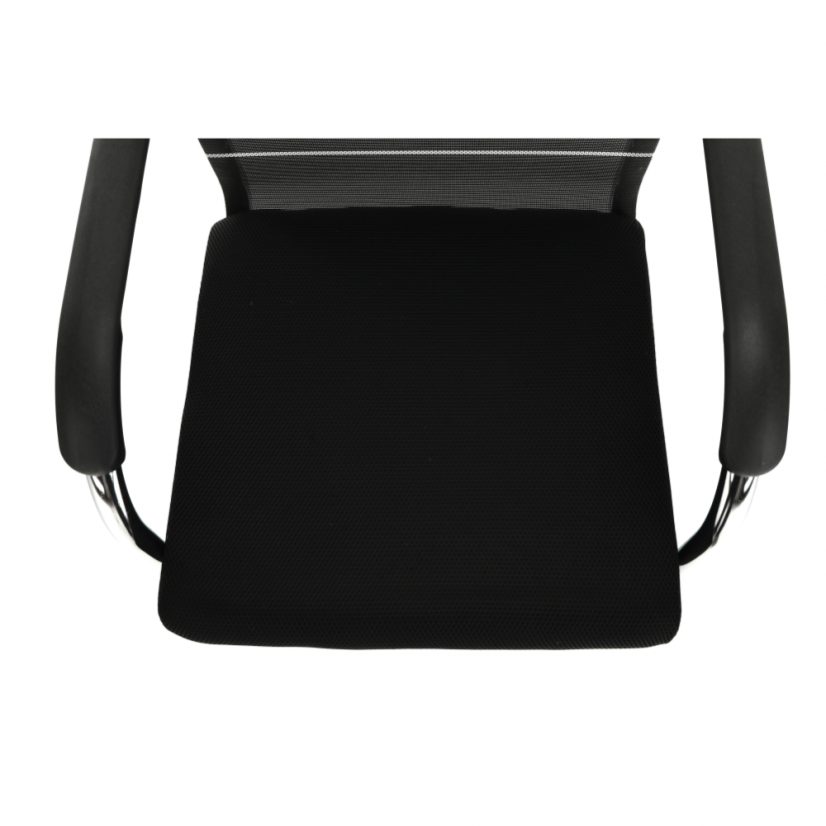 Konferenčná stolička ESIN - sieť/látka, viacfarebná - Farbové varianty ESIN: Hneda/čierna