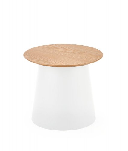 Konferenční stolek AZZURA S –⁠ plast/dřevo, bílá