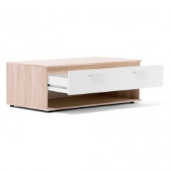 Konferenční stůl se zásuvkou LUND — 110x60 cm, dub sonoma