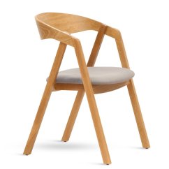 Křesílko GURU odstín dub látka – čalouněný sedák v několika barevných variantách