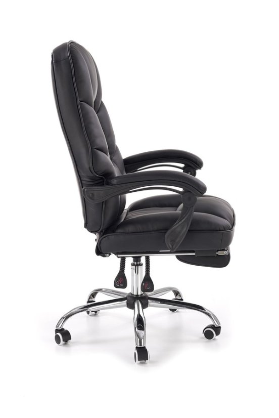 Kancelárske kreslo ALVIN — ekokoža, čierna