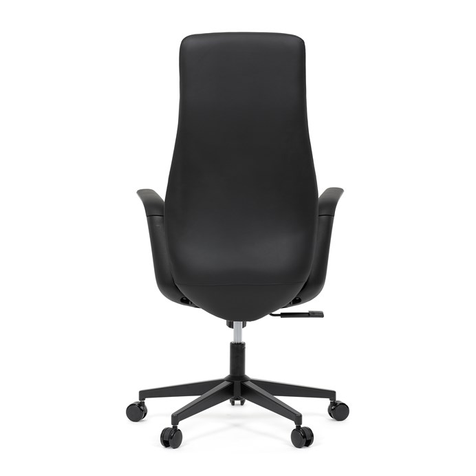 Kancelárska stolička ORBIT – čierna eko-koža s hojdacím mechanizmom Autronic