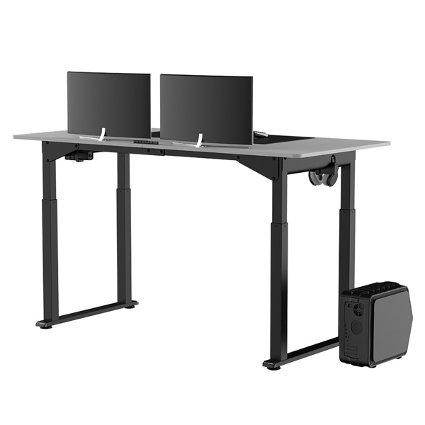 Elektricky výškově nastavitelný stůl UPLIFT — 160 cm, bílá / černá