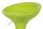 Jídelní barová židle VOLOS – zelená, plast/chrom