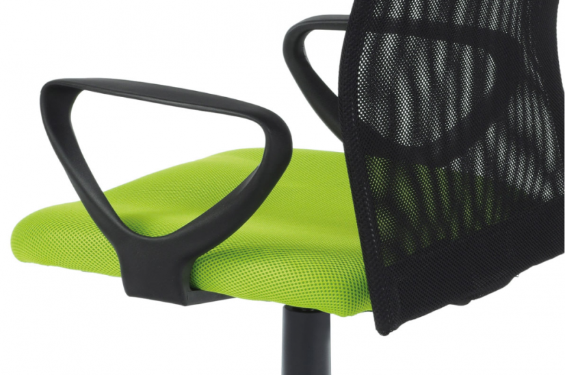 Kancelárska stolička na kolieskach PIX – čierna/zelená