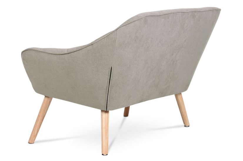 Relaxační sedačka YSTAD — masiv, šedobéžová, nosnost 150 kg Autronic