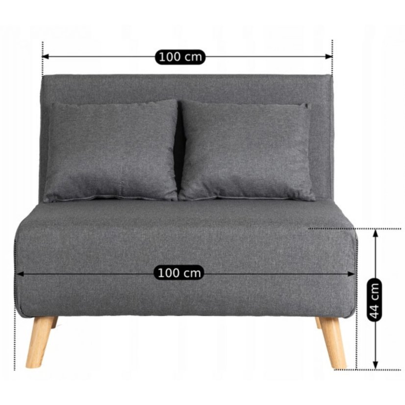 Elegantné šedé kreslo MARRY 2 pre moderné interiéry