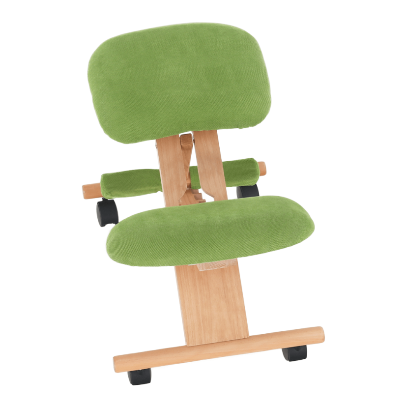 Ergonomická klekosed GROCO – zelená, látka, buk