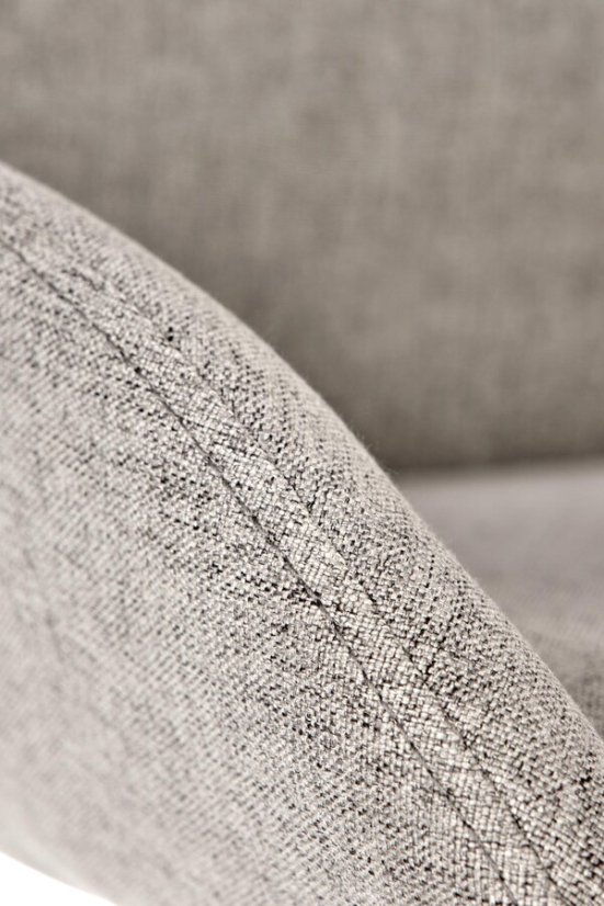 Kancelárska otočná stolička FALCAO — látka, sivá