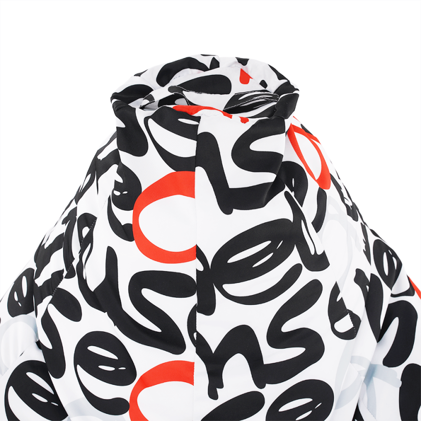 Sedací vak ELION - 86x100, látka, čierna / šedá / červená