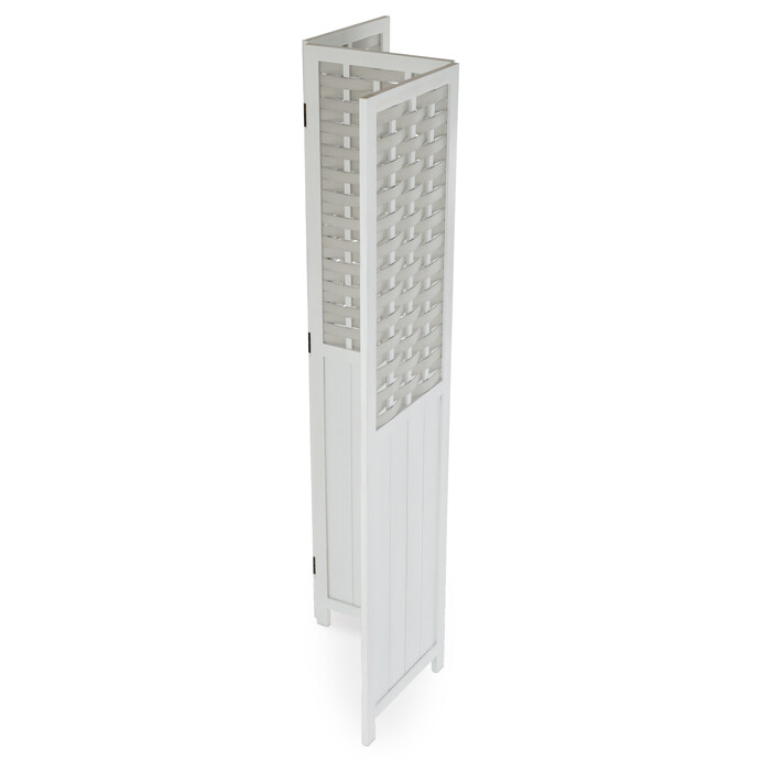 Elegantný biely paraván LIVARO z masívu pre moderné interiéry Autronic
