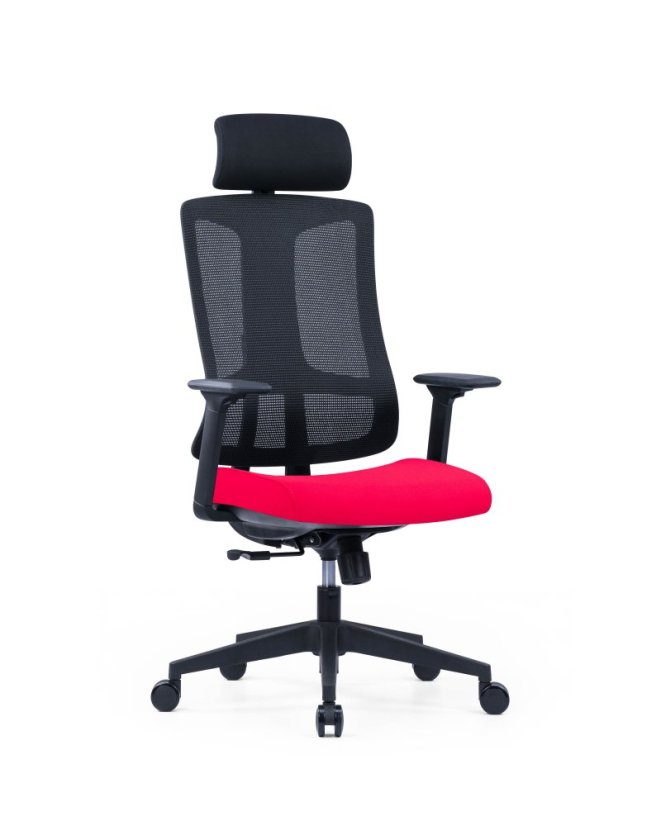 Kancelárska ergonomická stolička SLIDE — viac farieb - Slide - barevné provedení: Sivá