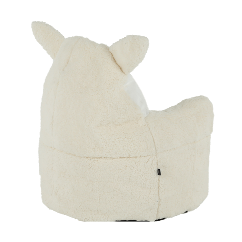 Detský sedací vak BABY s ovečkou — 55×50, biela/smotanová