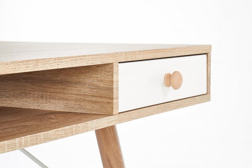 Psací stůl RITTER 2 — dub sonoma Halmar