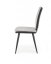 Jídelní židle HAMINA –⁠ kov/látka, černá/šedá