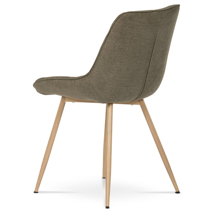 Jídelní židle VOX – kov, samet, hnědá Autronic