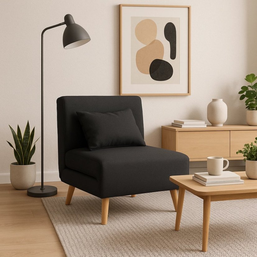 Kreslo MARRY – Čierny komfort a elegancia pre každý interiér