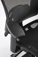 Kancelárska ergonomická stolička GOLIAT — sieť, čierna