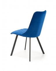 Jedálenská stolička TYRA – látka, modrá