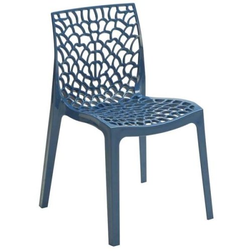 Jídelní plastová židle Stima GRUVYER – bez područek, více barev - Barva plastu Stima: Blu avio
