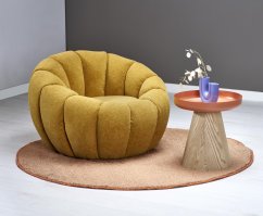 GASPAR 2 relaxační křeslo – hořčicové, pohodlí v moderním stylu Halmar