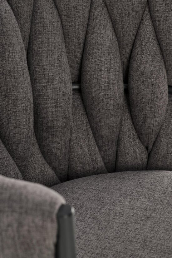 Kancelárska otočná stolička TALON — látka, šedá