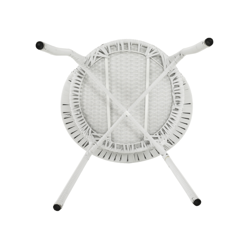 Zahradní set JENAR 1 + 2 – umělý ratan, bílá Kondela